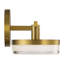 Sean Lavin Khan Bathroom Bedroom Wall Fixture With Silk Screen White Inside Clear Outside Shade-1759138742-1759138743-1759138762