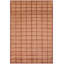 Tapis géométrique orange en laine noué à la main 7 pi 10 po x 9 pi 8 po Baccio