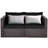 59'' Wide Straight Wicker Loveseat with Cushions-226978226