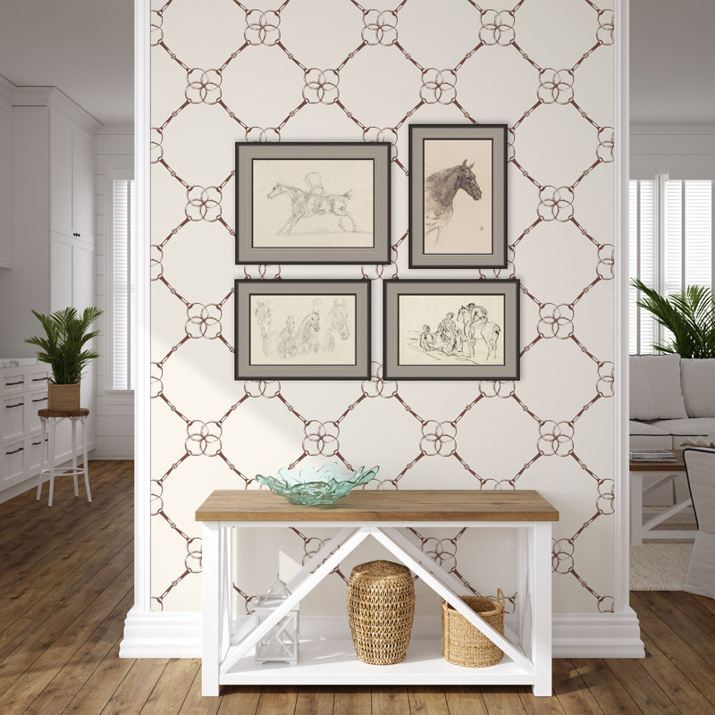 Bridal II 33' L x 20.5" W  Wallpaper Roll, Bay