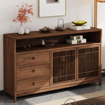 Buffet en bois de noyer noir