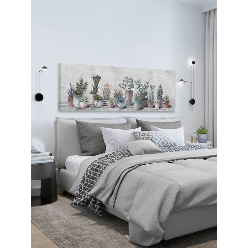 «Growing Cactus Indoor», reproduction sur toile tendue, H 5 po x l 15 po x P 1,5 po