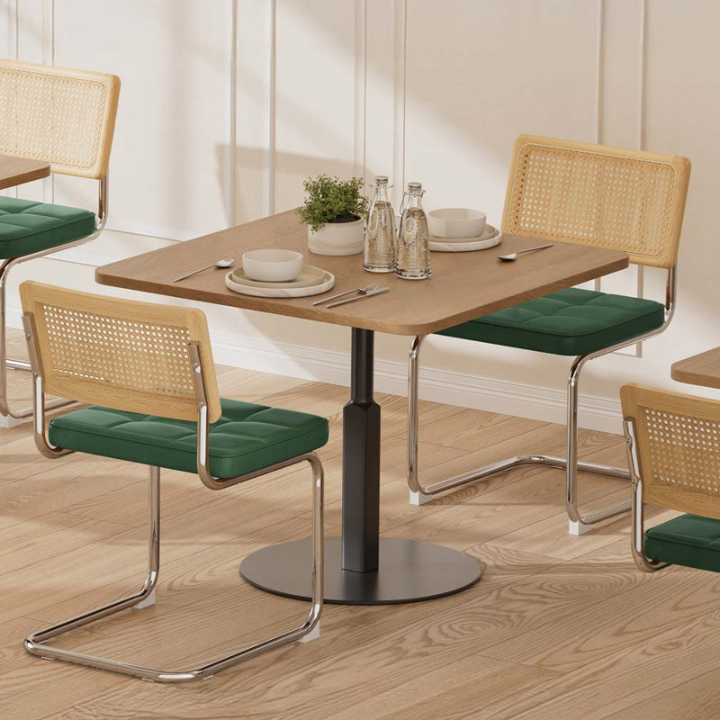 Chaises de salle à manger en rotin, Vert