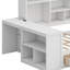 Lit de jour en bois avec trois tiroirs, bureau, tablettes et lumières-1458837929