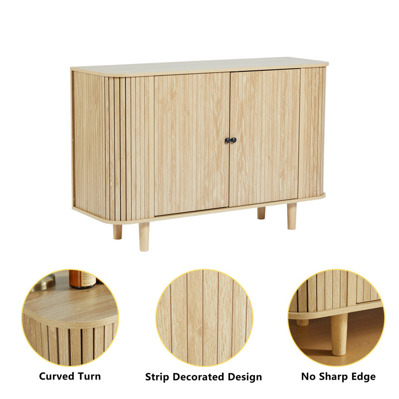 Rickiah 31.49" Tall 2-Door Accent Cabinet | Wayfair