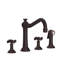 Jacobean Double Handle Kitchen Faucet with Side Spray-291477251-291000379