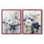«FLORAL Series CCLxxiv», reproduction encadrée de qualité supérieure - prête à être accrochée - aucun clou requis - aucun clou requis-107998613-107998618