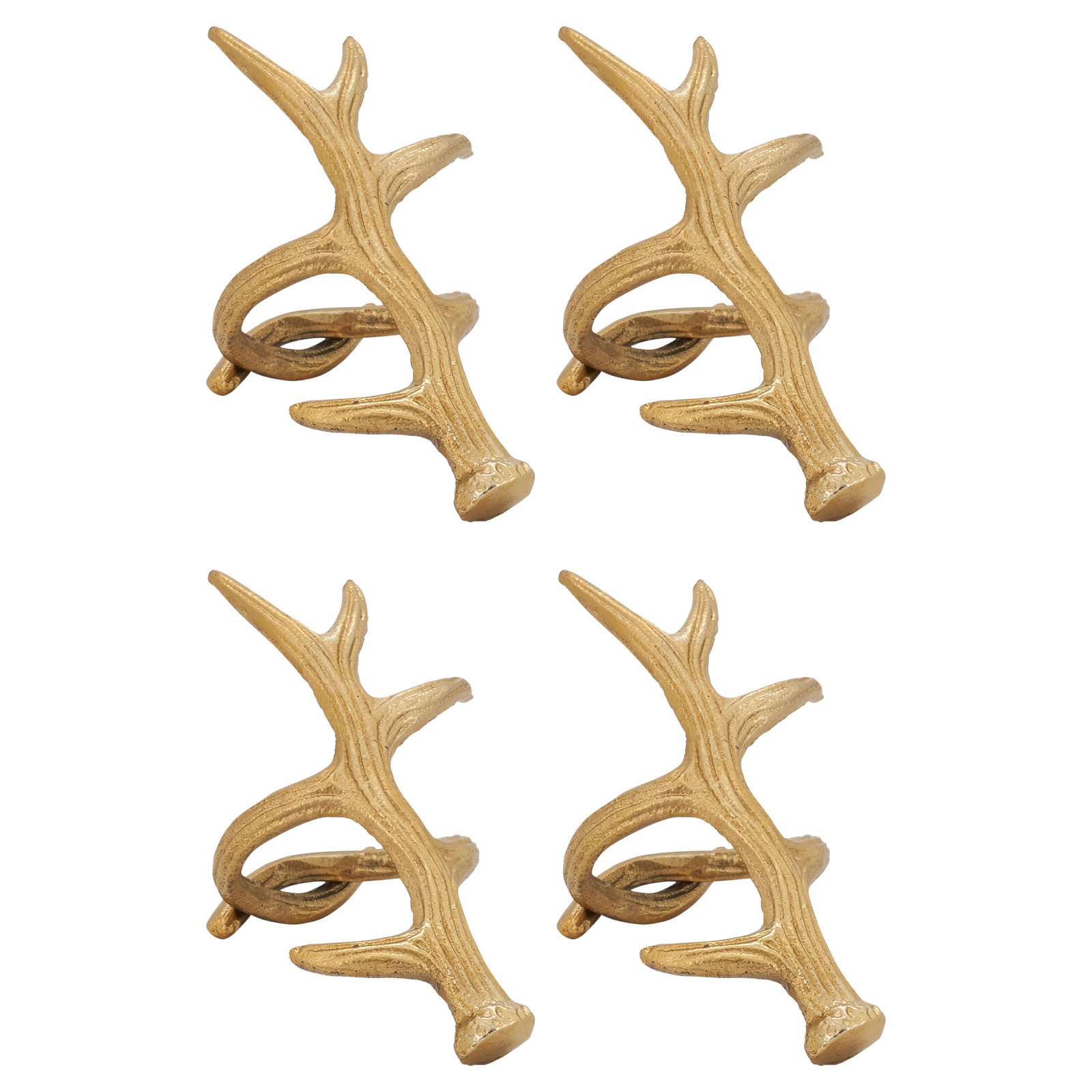 Antler Napkin Ring, Gold