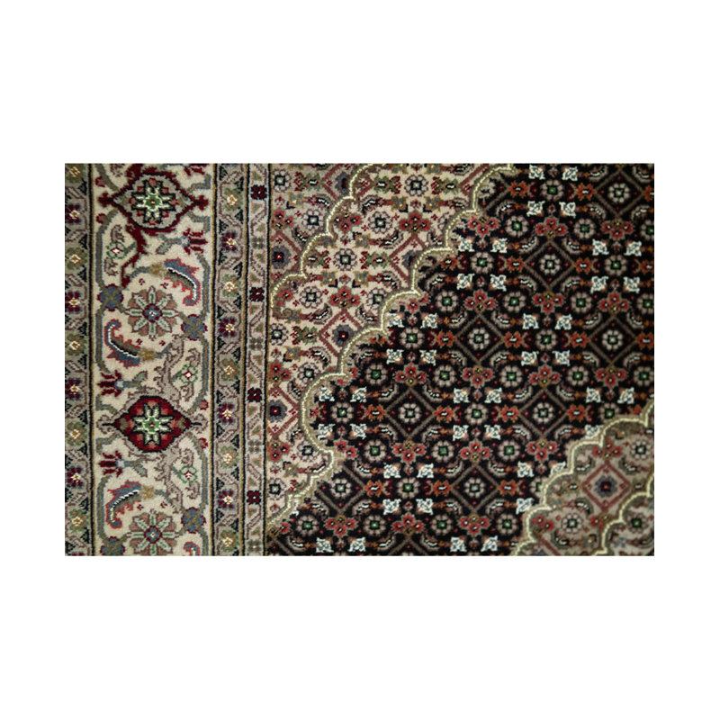 Handmade Silk and Wool Oriental Area Rug