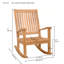 Del-Amo Teak Outdoor Rocker Chair