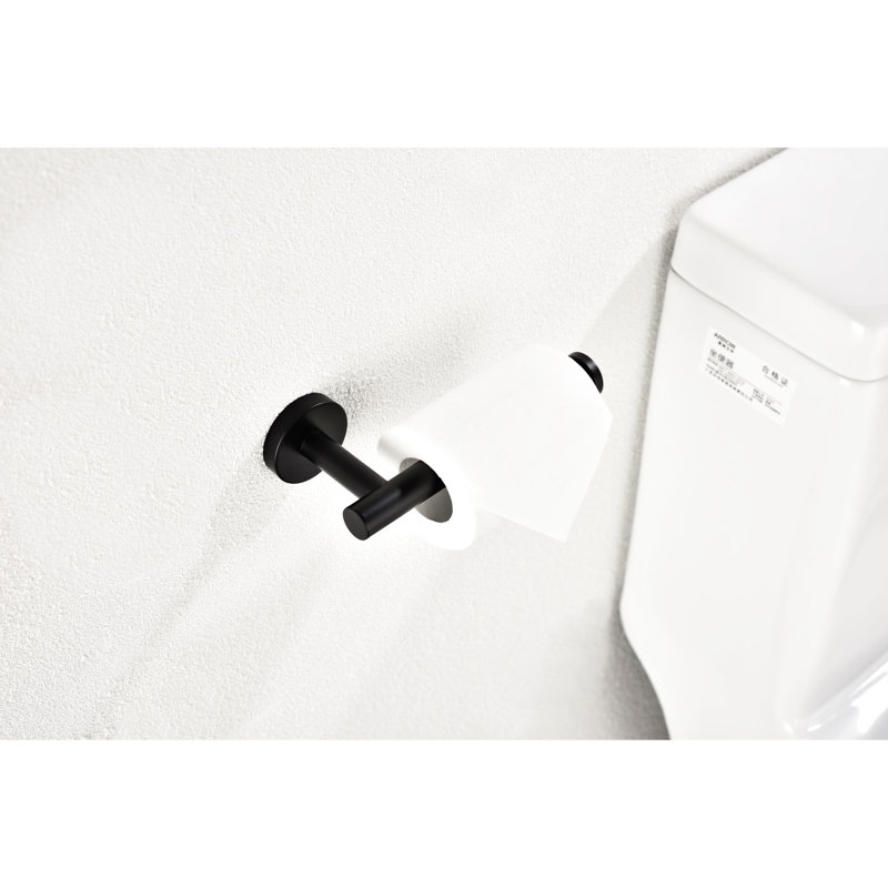 Porte-papier hygiénique mural Sus304 en acier inoxydable 2 - rouille - noir mat
