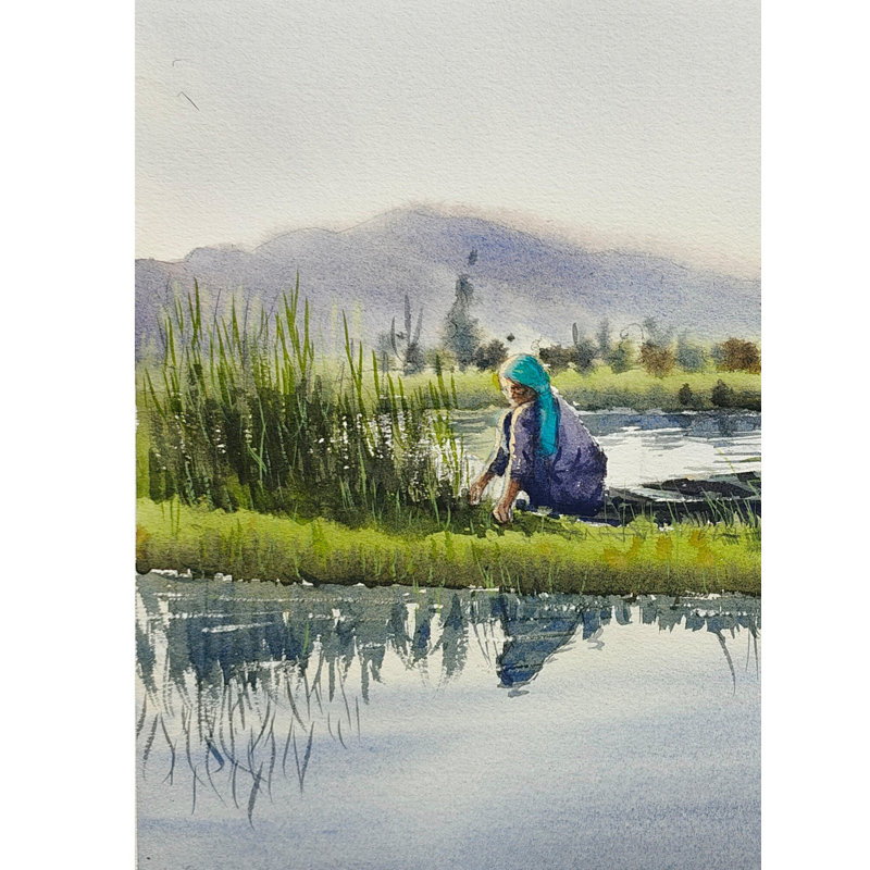 Magnifique Cachemire | Aquarelle par Achintya Hazra