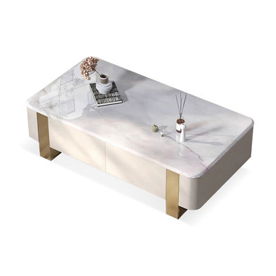 Picture color Solid + Manufactured Wood Rectangular Coffee Table