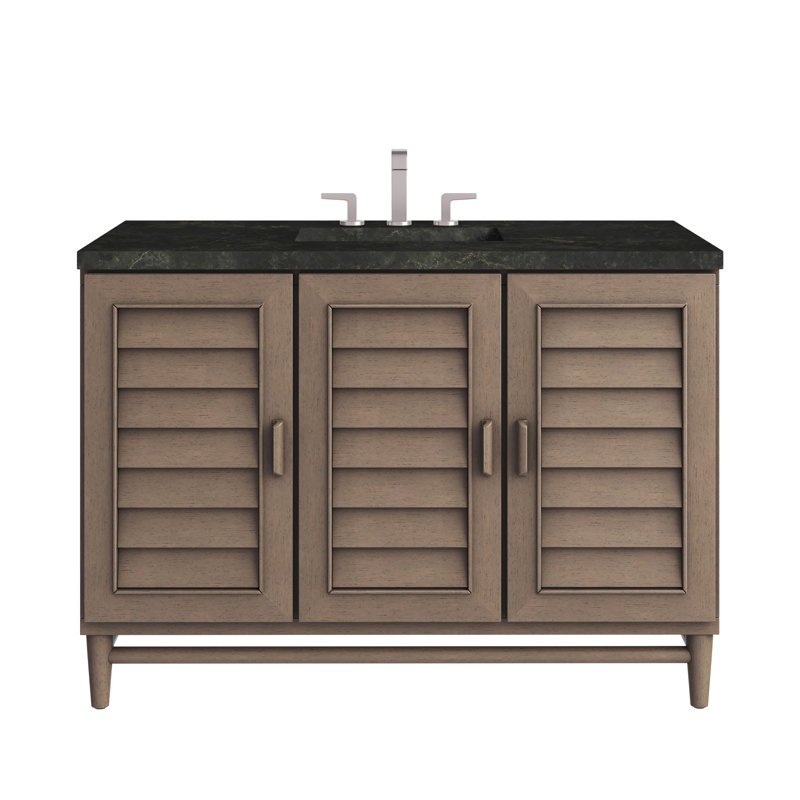 Portland 48'' W Single Vanity, Whitewashed Walnut, Widespread, Phantome Eclos