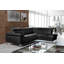 Italian Leather Sleeper Sectional with Pull Out Bed & Storage & Adjustable Headrests & Armrest Milan-915225694