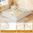 Queen Size Wooden Bed Frame with  Rolling Storage Drawers Wood Slat Support-1520896358