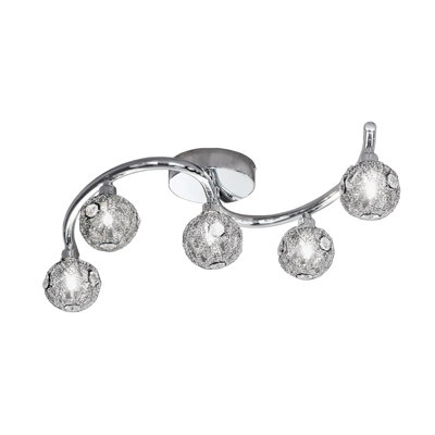 Glass Semi Flush Mount