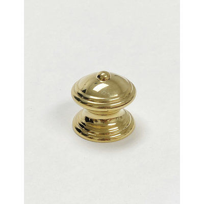 1 1/4" Diameter Solid Brass Round Knob 