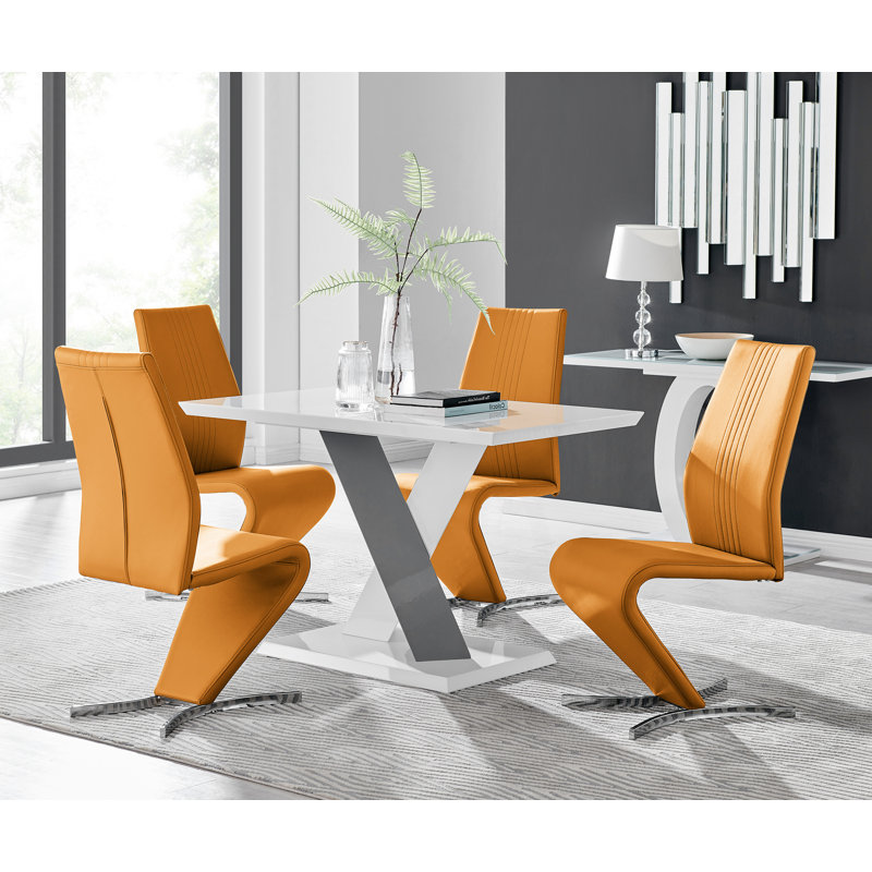 Eubanks 5 - Piece Dining Set, Mustard