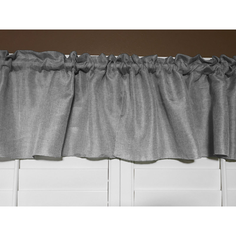 Cantonnière sur mesure l 58 po, Argent, L 58 po x L 20 po