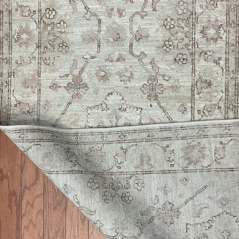  Handmade Oushak Wool Runner