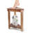 Shower Foot Rest 14In, Acacia Wood Shower Stool For Shaving Legs, Waterproof Corner Shower Stool With Storage Shelf For Inside Small Shower Spaces
