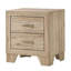 Table de chevet 2 tiroirs Natural