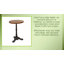 Rustic Brown 28" Side Table with Durable Mango Wood and Cast Iron Frame
