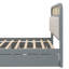 Grand lit plateforme en bois massif avec lit gigogne et tiroirs-596129106