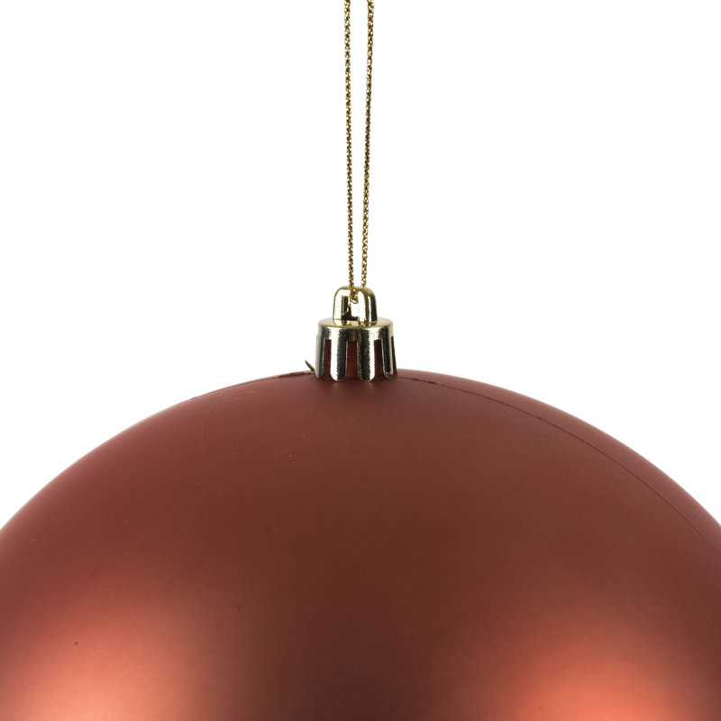 Décoration de boule décorative des Fêtes, H 4,75 po x l 4,75 po x P 4,75 po, Corail