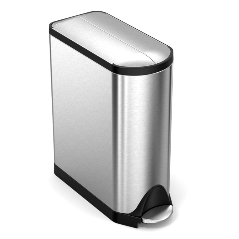 Simplehuman 40L (20/20) Butterfly Recycler, Brushed Stainless Steel