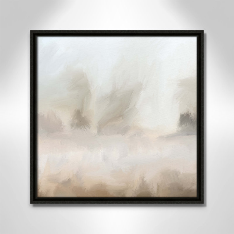 Bushwick Mirage - Toile à cadre flottant, L 17,5 po x H 17,5 po, Espresso