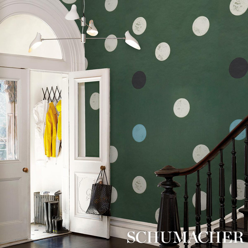 Schumacher x Backdrop Monte Carlo Wallpaper, Deep Green