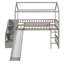 Lit mezzanine simple en bois multifonctionnel - Style moderne pour les chambres ludiques, parfait pour le rangement et le divertissement