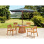 Kyro 4 - Person Acacia Patio Dining Set with Rectangular Table