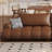 Brown Genuine Leather Modular Sofa