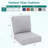 Outdoor Chair Cushions, 24" X 23" High-Density Foam Deep Seat Patio Cushions With Olefin Fabric & Removable Zipper Cover, Outdoor Furniture Replacement Cushions Set Of 2 For Chair Sofa Couch-1713694836