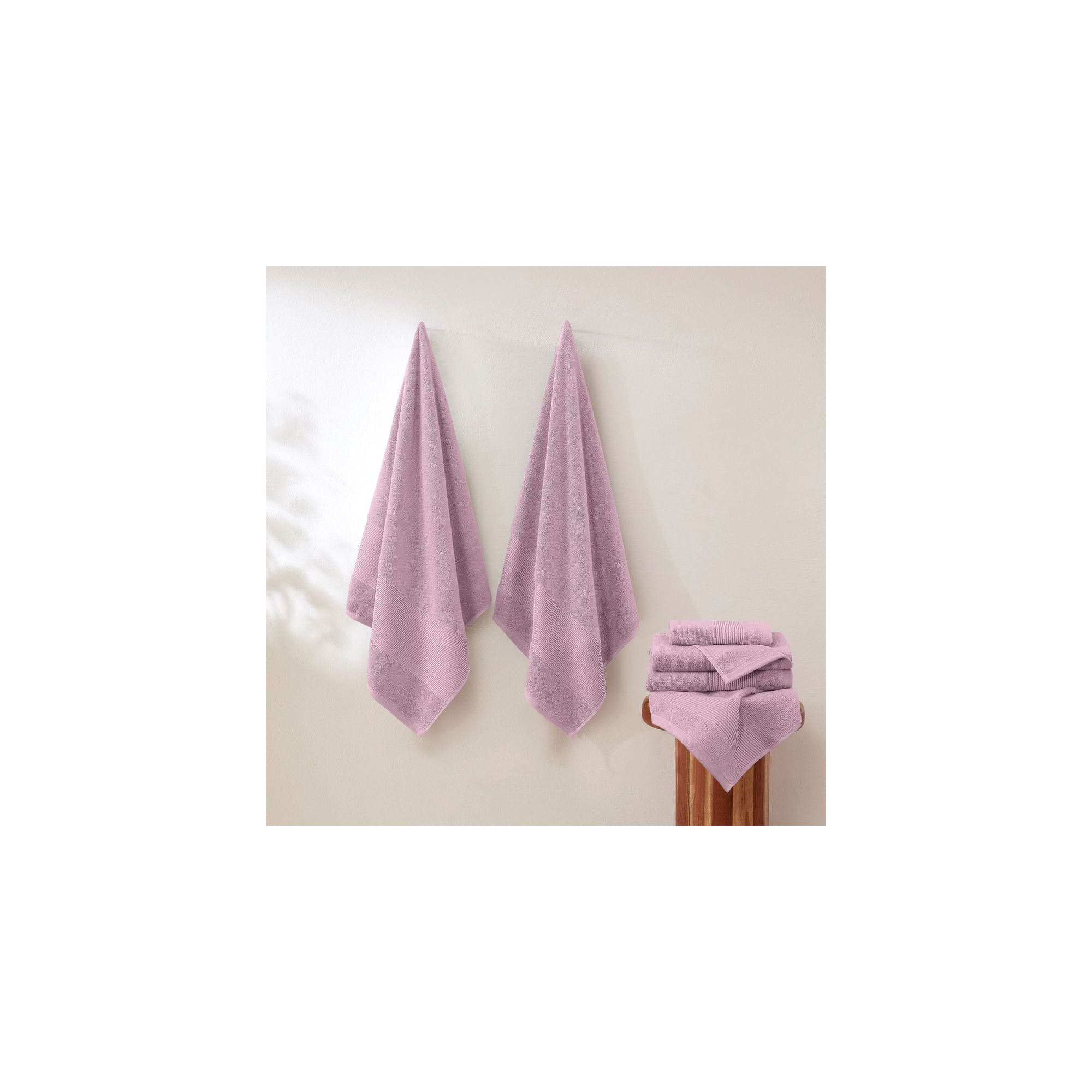 Modern Threads - Air Cloud 6-Piece 100% Zero-Twist Cotton Towel Set - Bath Towels, Hand Towels, & Washcloths - Super Absorbent & Quick Dry - 500 GSM - Soft & Plush