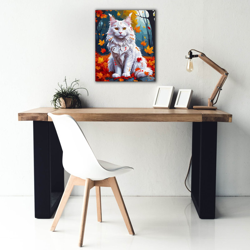 Toile épique «Autumn Maine Coon» par Dean Russo, 20 po x 24 po, H 24 po x l 20 po