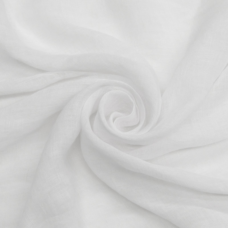 Natasha Sheer Curtain, 52" W x 96" L, White