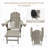 Hdpe Folding Adirondack Chair With Ottoman-2017812404