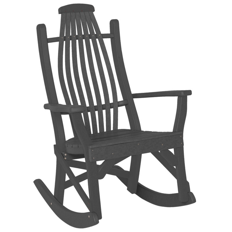Chaise berçante Bentwood, Gris foncé