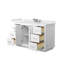 Ensemble de meuble-lavabo simple 54 po avec plateau en quartz Miranda-98150102-98150105-98163150