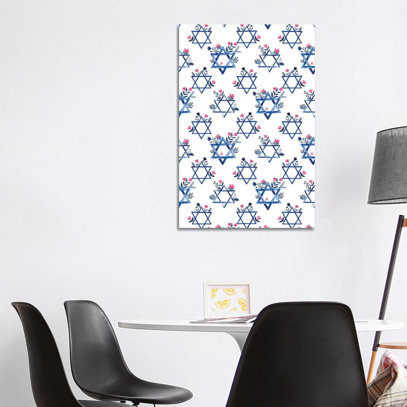 Collection de boho Hanoukka E par Grace Popp-impression d’art graphique, Pas de tapis, H 40 po x l 26 po x P 1,5 po