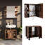 55Cm W x 64Cm H x 98Cm D Solid Wood Bathroom Storage Furniture Set