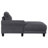 Verona Grey Loose Back Sectional Sofa