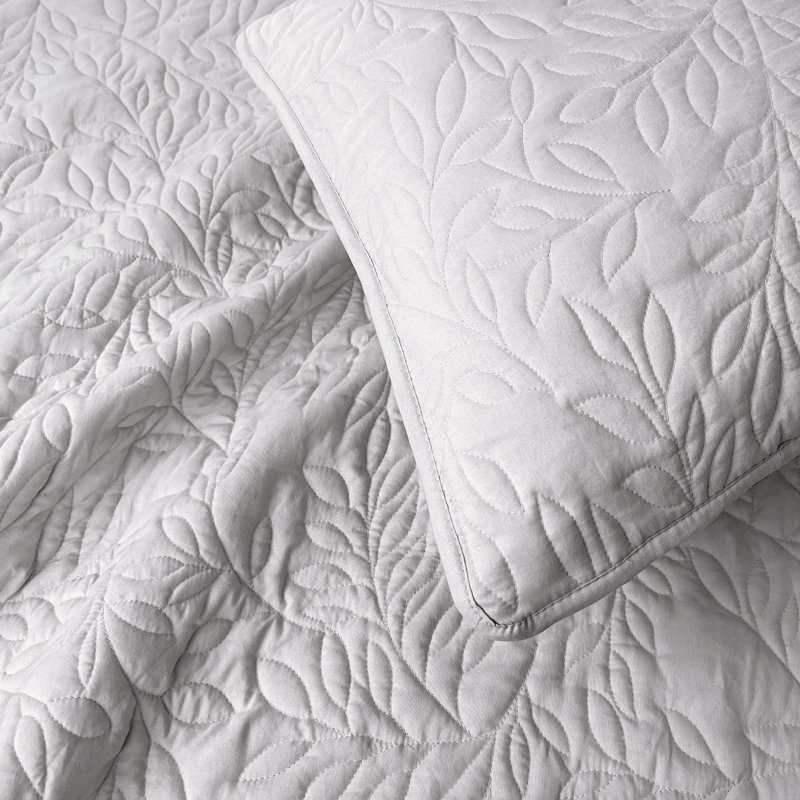 LUMINA LOU Ultra Soft Microfiber Quilt Set-3 PC Set, Full Quilt + 2 Standard Shams, Tan
