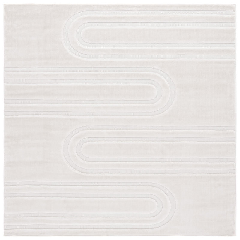 Tyshell Performance Geometric Shapes Rug, Square 6'7"