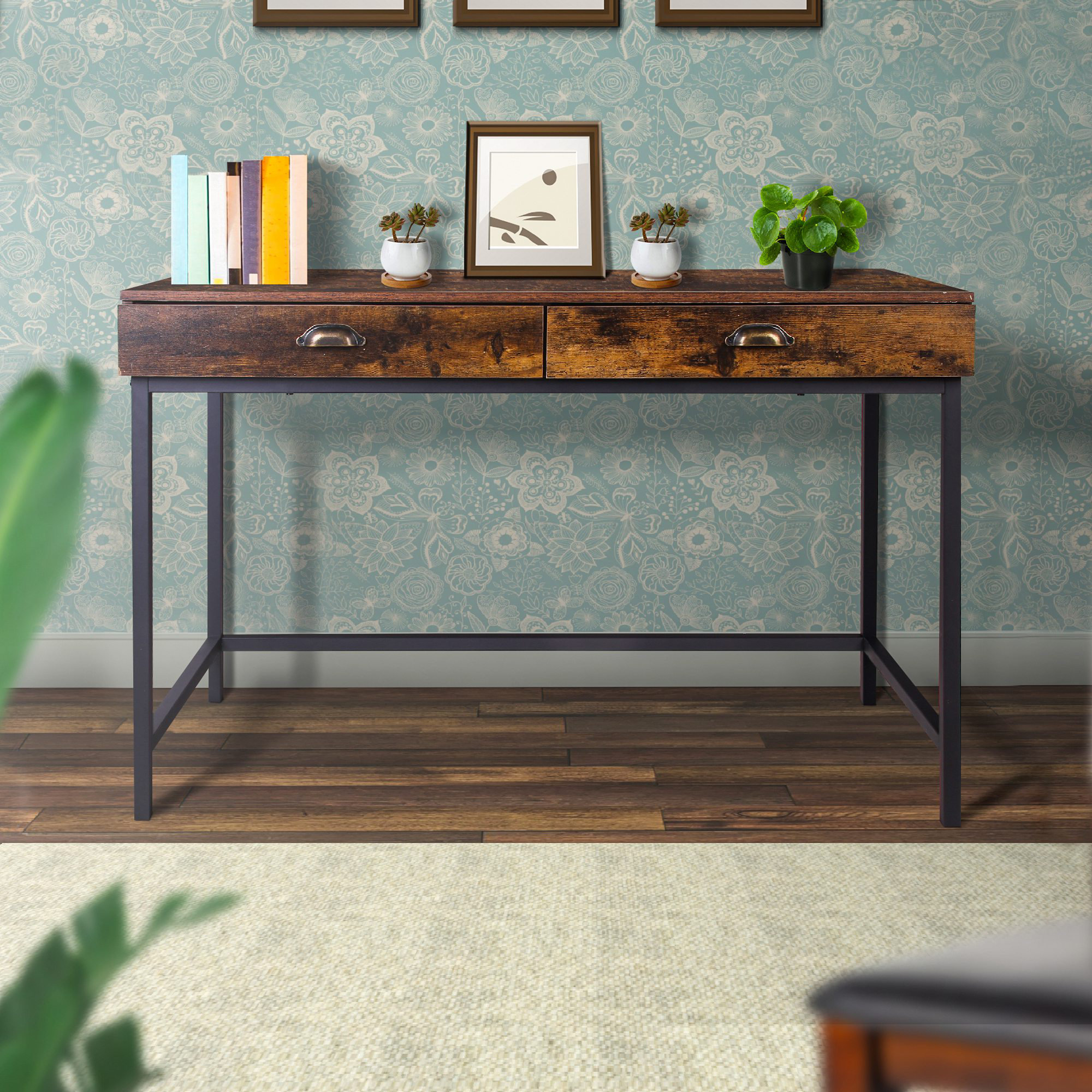 https://assets.wfcdn.com/im/25807525/compr-r85/2442/244218491/solid-wood-desk-wood-table-with-2-drwers.jpg