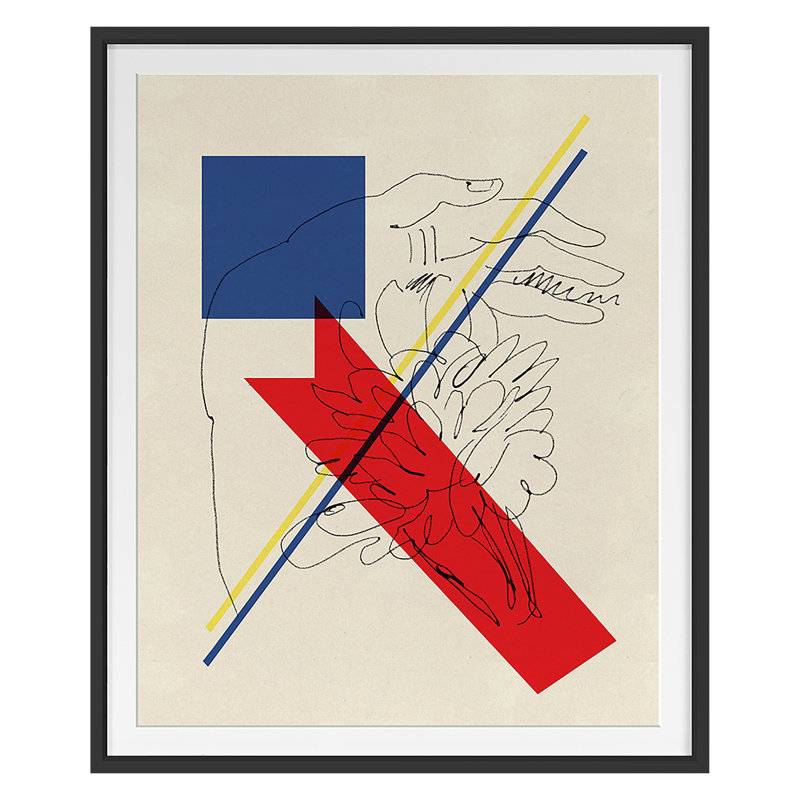 «Classical Modern 4» par THE Studio - Impression sur papier d'une seule photo, Cadre noir, H 35 po x l 29 po